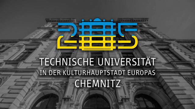 Die TU Chemnitz ändert das Logo in den Farben blau und gelb