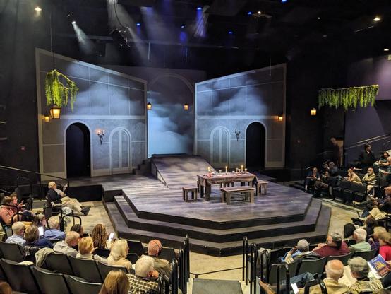 Stage when play resumes after intermission.