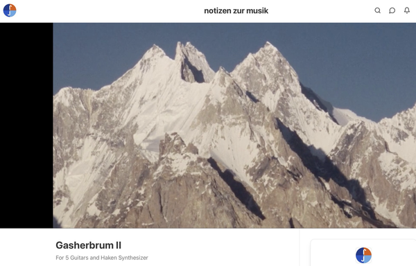 gasherbrum II picture leading to an ambient composition by artist jo jena