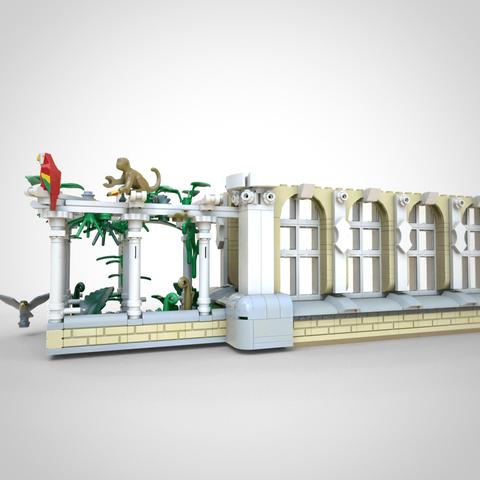 Custom Lego model of buildings in Lüneburg, Germany, by Benjamin Albrecht from https://albrick.de
