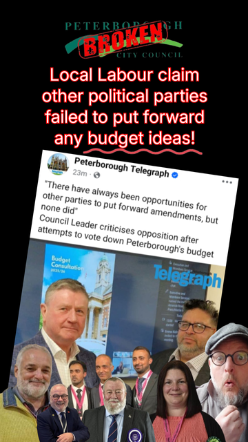 Local Labour claim other political parties failed to come up with any budget ideas!