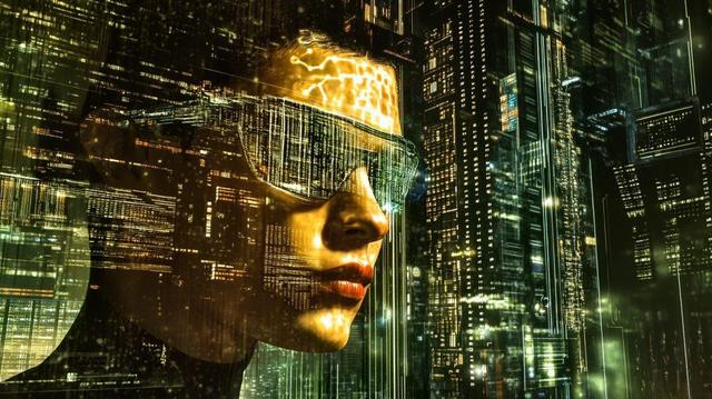 Eine konzeptionelle Bildcollage im Stil eines investigativen Tech-Magazins: Qwen 2.5-Max als digitales Orakel, dessen leuchtende Matrix-Augen alle anderen KI-Modelle überstrahlen. Rundherum Artikel-Schnipsel mit Schlagzeilen über den KI-Wettstreit, während Hintergrundbilder von Rechenzentren, Codezeilen und futuristischen Chip-Designs die Szene abrunden. Dystopische Farbgebung mit Neontönen, Retro-Print-Strukturen, glitch-art Verfremdungseffekte --ar 16:9 --stylize 50 --v 6.1 Job ID: 8576edd8-f1a9-4a52-996a-e0f6396dd5a4