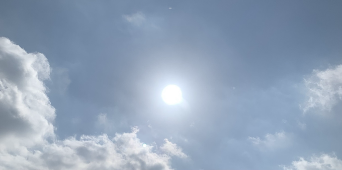 The sun shining brightly over our corner of Germany today 