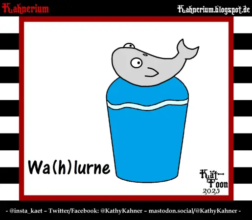 Kät-Toon
Wa(h)lurne
eine Urne mit einen Wal drauf