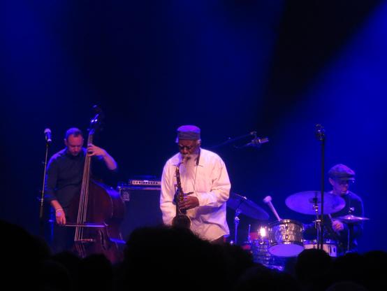 Pharoah Sanders performing at TivoliVredenburg, Utrecht, as part of Le Guess Who Festival in Nov 2017