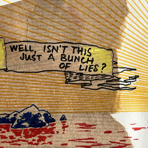 The banner from a closer look