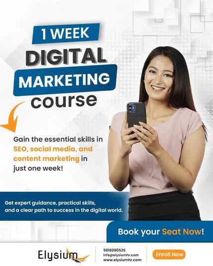 1 week digital markerting course in Nepal.