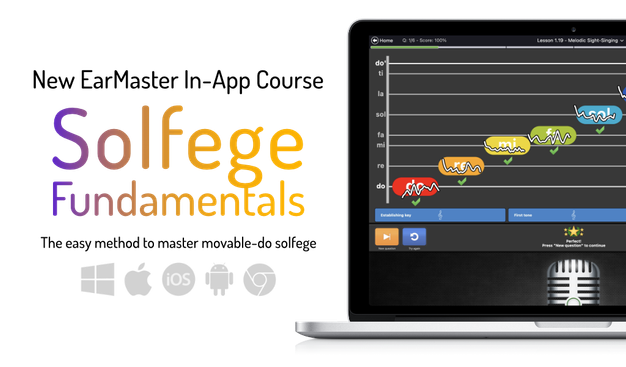 Solfege Fndamentals: new add-on course for the EarMaster music training app