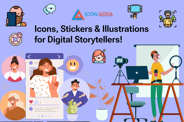 BY ICONADDA ,

Do you wish to enhance your creative works with free icons, high resolution illustrations and stickers? You don’t need to look for any distance! We provide a wide range of SVG icons, graphics and stickers in Iconadda which are free to use absolutely for both personal and commercial uses.

Why use illustrations and icons from IconAdda ?
Visual content is required in marketing, branding and design. Whether you are a social media marketer, online developer, graphic designer or content creator, you can enhance your work with high quality illustrations and icons.
🔹 Entirely Free to Use
Our free SVG stickers, illustrations, and icons are easy for bloggers, companies, and designers to use in creating stylish images without spending a fortune.
🔹 Easy Personalization
Since our icons and pictures are in the SVG format, you can directly change their sizes, colors, and shapes according to the look of your project.
🔹 A Massive Array of Categories
We offer icons and illustrations for several categories, including:

✅ Technology & Gadgets

✅ Social Media & Branding

✅ Education & Learning

✅ Travel & Lifestyle

✅ Business & Marketing

✅ And more!


