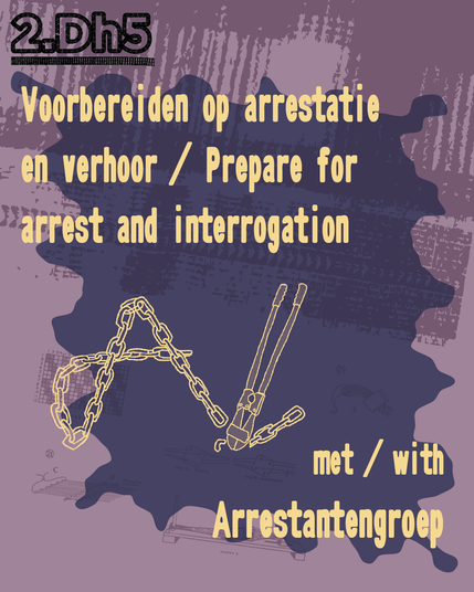 Voorbereiden op arrestatie en verhoor / Prepare for arrest and interrogation, met / with Arrestantengroep