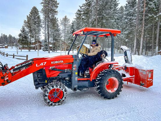 blowing snow at haymoon resort in whitefish montana