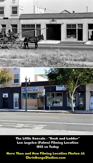 The Little Rascals movie location then and now filming location Hook and Ladder 1932 vs today.