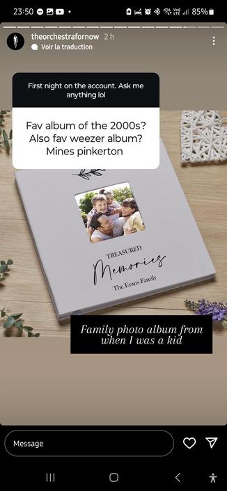 Instagram post of The orchestra (for now) that start the battle for best Weezer album. Fight is over. pinkertown forever.