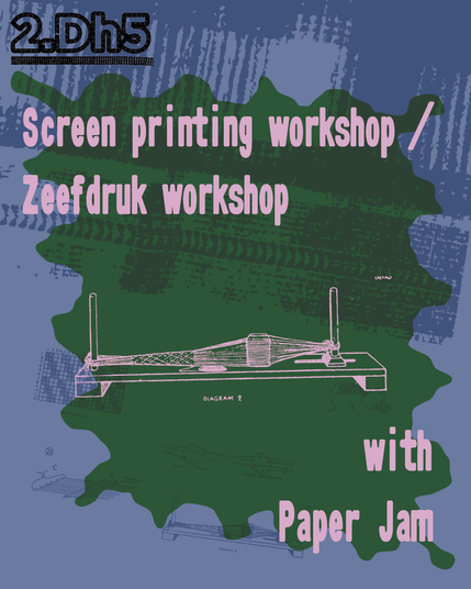 Screen printing workshop / Zeefdruk workshop, with Paper Jam
