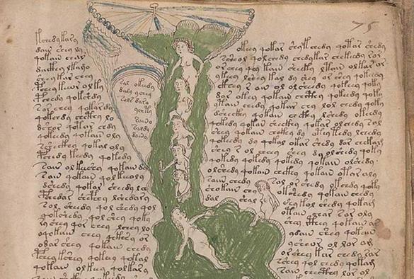 A page from the mysterious medieval Voynich Manuscript, which is probably a health manual for women. The latest claim to "decode" it is being debunked by scholars. Credit: Beinecke Library