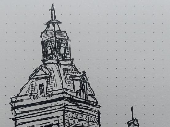 Capturing the timeless architecture of Inkognitogata, Oslo, through pen and ink sketching. 🏛️✏️ The intricate details, strong perspective, and hatching techniques bring depth and character to this historic structure. A study in precision and artistic storytelling through lines and shadows."

#Inkognitogata #OsloArchitecture #ArchitecturalSketch #InkSketch #UrbanSketching #HatchingTechnique #HistoricBuildings #PerspectiveDrawing #TravelSketching #HandDrawnArt #SketchbookJourney