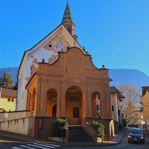 Picture of the Maria-Trost (Consolation of Maria) Church in Merano (IT).