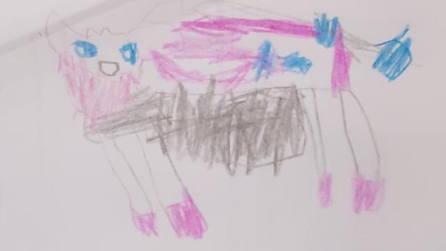 Dessin au crayon de couleur