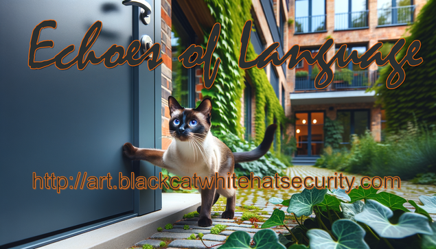 Echoes of Language
"Lurking Cat"
A tailgating cat waiting for you to open the door so they can slip in.