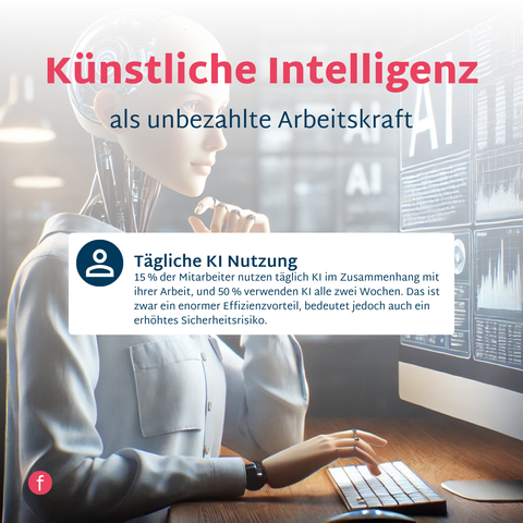 Künstliche Intelligenzen wie #ChatGPT, #Perplexity oder #Copilot sind für die meisten von uns aus dem Arbeitsalltag nicht mehr wegzudenken. Doch so hilfreich die #LLM auch sind, darf man die Sicherheitsrisiken, die Sprachmodelle mit sich bringen, nicht außer Acht lassen.

Laut einer Untersuchung von LayerX verwenden 89 % der Mitarbeiter KI im Zusammenhang mit ihrem Job, ohne dass die IT-Abteilung davon weiß. Zudem nutzen 15 % der Befragten #KI täglich, was die Effizienz in vielen Fällen steigert, aber gleichzeitig die Verletzbarkeit für #Cyberangriffe oder Datenlecks erhöht. Denn die eingegebenen Daten, oft auch sensible Firmeninhalte, werden außerhalb der firmeneigenen IT- und Sicherheitsstruktur verarbeitet und gespeichert.

KI ist ein wertvolles Werkzeug und sollte für ihre Vorteile genutzt werden. Allerdings muss man auch verantwortungsbewusst damit umgehen. Sensible Inhalte, wie firmeninterne E-Mails, sollten nicht aus Bequemlichkeit über Plattformen wie ChatGPT bearbeitet werden.