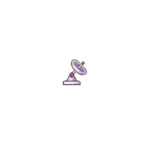 pixel art antenna on a white background