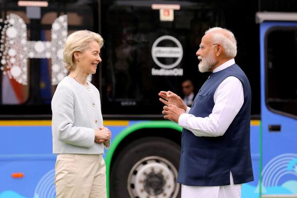 Modi and Ursula Von Der Leyen
