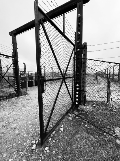 Auschwitz-Birkenau - elektrische Zäune