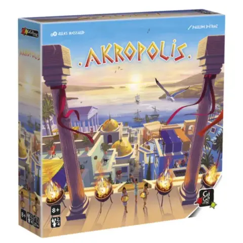 boîte du jeu de société Akropolis