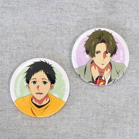 New Tsurune Merchandise Alert: Minato & Shu Can Badge Set