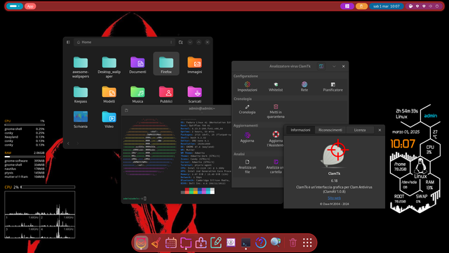 Gnome terminal hyfetch 