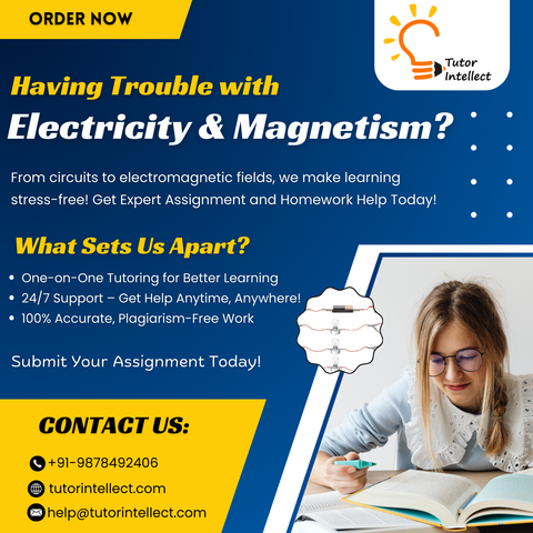 Electricity and Magnetism Assignment Help, Electricity and Magnetism Homework Help, Electricity and Magnetism Tutoring Help