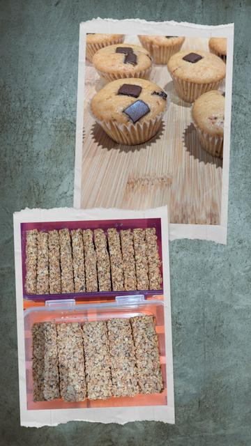 Magdalenas y barritas de avena caseras 