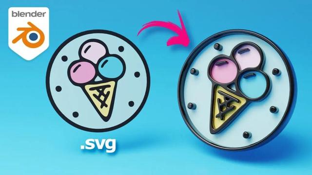 Blender svg to 3d model tuotrial
