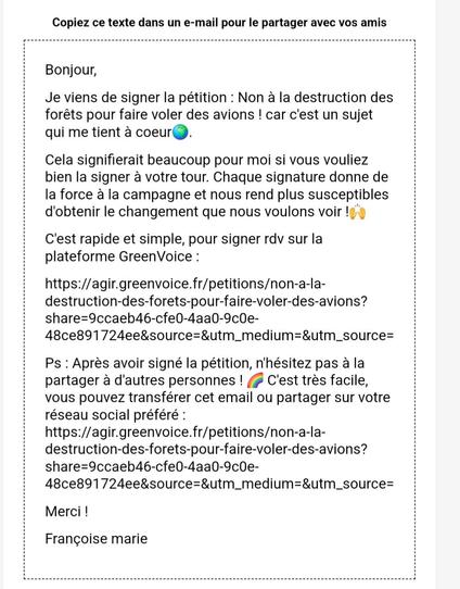 https://agir.greenvoice.fr/petitions/non-a-la-destruction-des-forets-pour-faire-voler-des-avions?share=9ccaeb46-cfe0-4aa0-9c0e-48ce891724ee&source=&utm_medium=&utm_source=