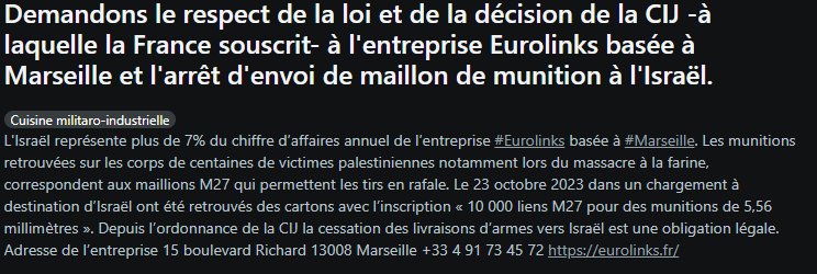L'Israël représente plus de 7% du chiffre d’affaires annuel de l’entreprise #Eurolinks basée à #Marseille...