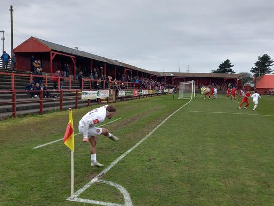 Borough Park, Workington, Cumbria.
Northern Premier League, Workington versus FC United of Manchester.