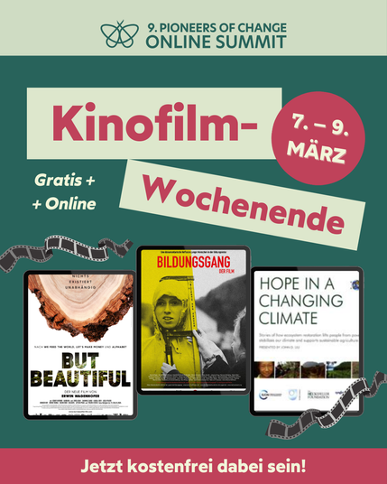 3 außergewöhnliche Filme, die Wege zu einer lebenswerten Zukunft aufzeigen.
Hope in a Changing Climate
But beautiful 
Bildungsgang