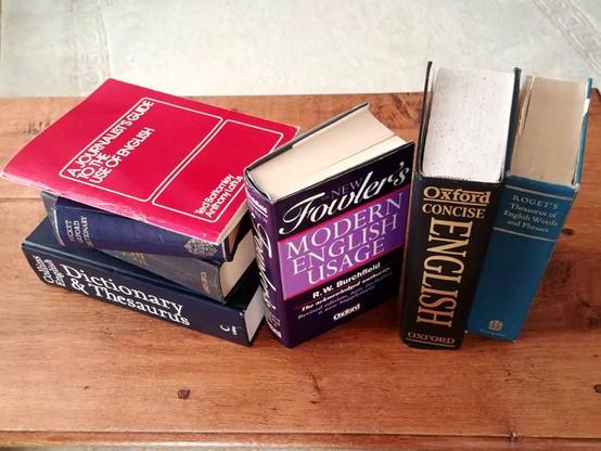 Image of reference books by David Brewer of Media Helping Media