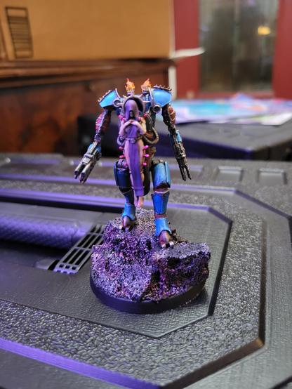Spooky looking blue and purple penitent engine proxy model