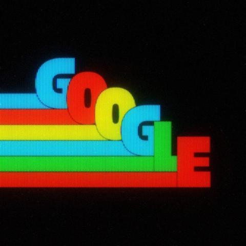 Logo de Google en version années 1980