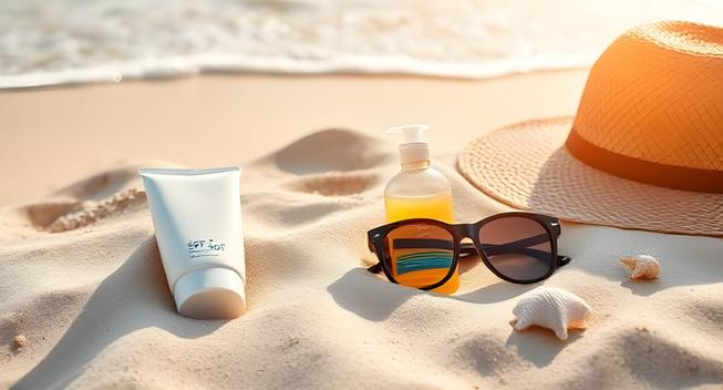 do you put tanning oil on before or after sunscreen