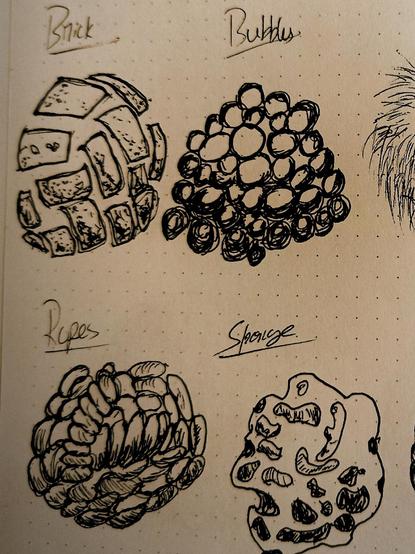 "Mastering texture studies! ✏️✨ Exploring different surfaces like bark, planks, rock, brick, bubbles, fur, ropes, sponge, and scales to understand how light and form interact. Each stroke refines my ability to create depth and realism in sketches."

#TextureStudy #SketchingPractice #PenAndInk #ShadingTechniques #DrawingTextures #ArtisticExploration #LineWork #RealismInArt #HatchingTechnique #SketchbookJourney
