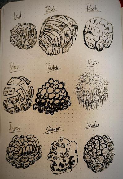 "Mastering texture studies! ✏️✨ Exploring different surfaces like bark, planks, rock, brick, bubbles, fur, ropes, sponge, and scales to understand how light and form interact. Each stroke refines my ability to create depth and realism in sketches."

#TextureStudy #SketchingPractice #PenAndInk #ShadingTechniques #DrawingTextures #ArtisticExploration #LineWork #RealismInArt #HatchingTechnique #SketchbookJourney



