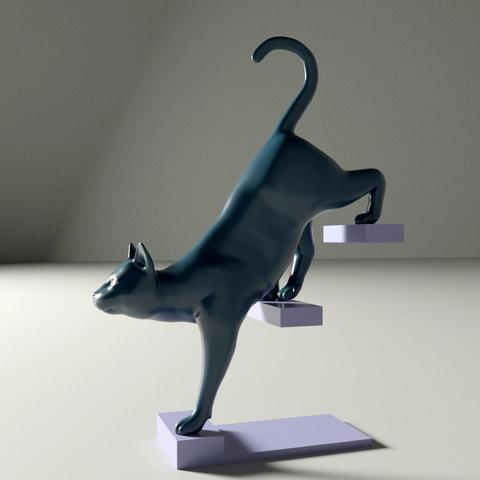 GATO CAT MODERN SCULPTURE
