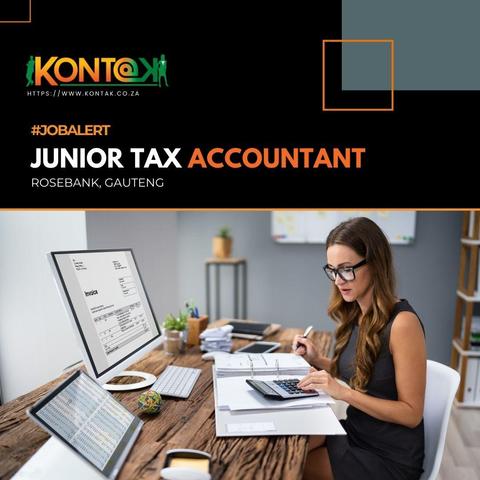 Junior TAX Accountant (JB5147) at Kontak Recruitment in Rosebank, Gauteng 
