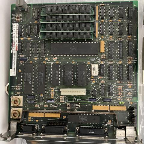 The digital board of a Mac Plus 