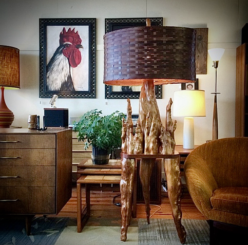 Midcentury furniture and art