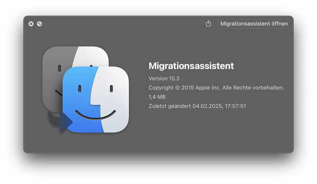 Migrationsassistent in macOS
