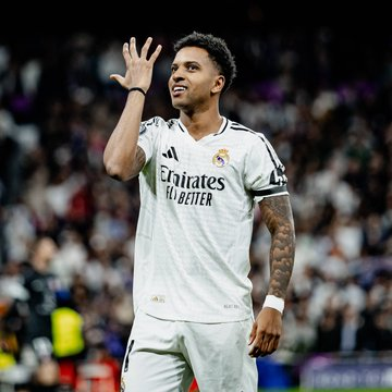 Foto Rodrygo comemorando