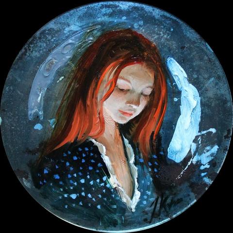 Blik, 2025, Diameter 14cm, olieverf op oud verfblik

#portrait #blik #verfblik #portret
#allaprimapainting #realism #figurative #contemporaryrealism #fineart #art #figurestudy #oilpaintingtechniques #artist #janneskoetsier #kunst #painting #schilderkunst #figuratievekunst #dutchart #oilpainting